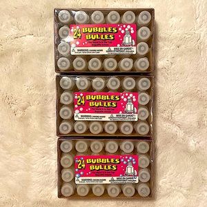 Bundle of (3) 24 Count Bubble Packs